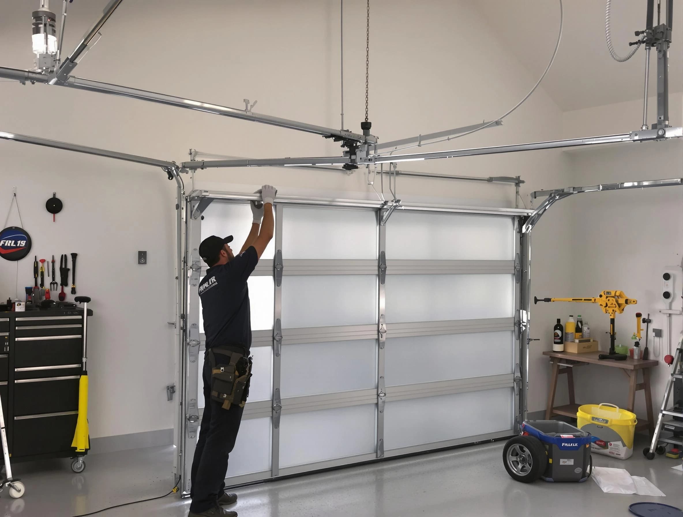 Stockbridge Garage Door Repair certified team performing precision garage door installation in Stockbridge