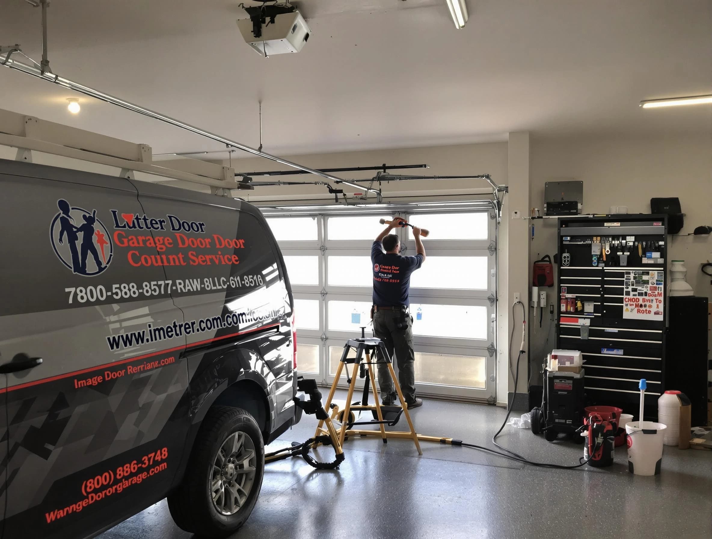 Stockbridge Garage Door Repair rapid response team performing same-day repair in Stockbridge