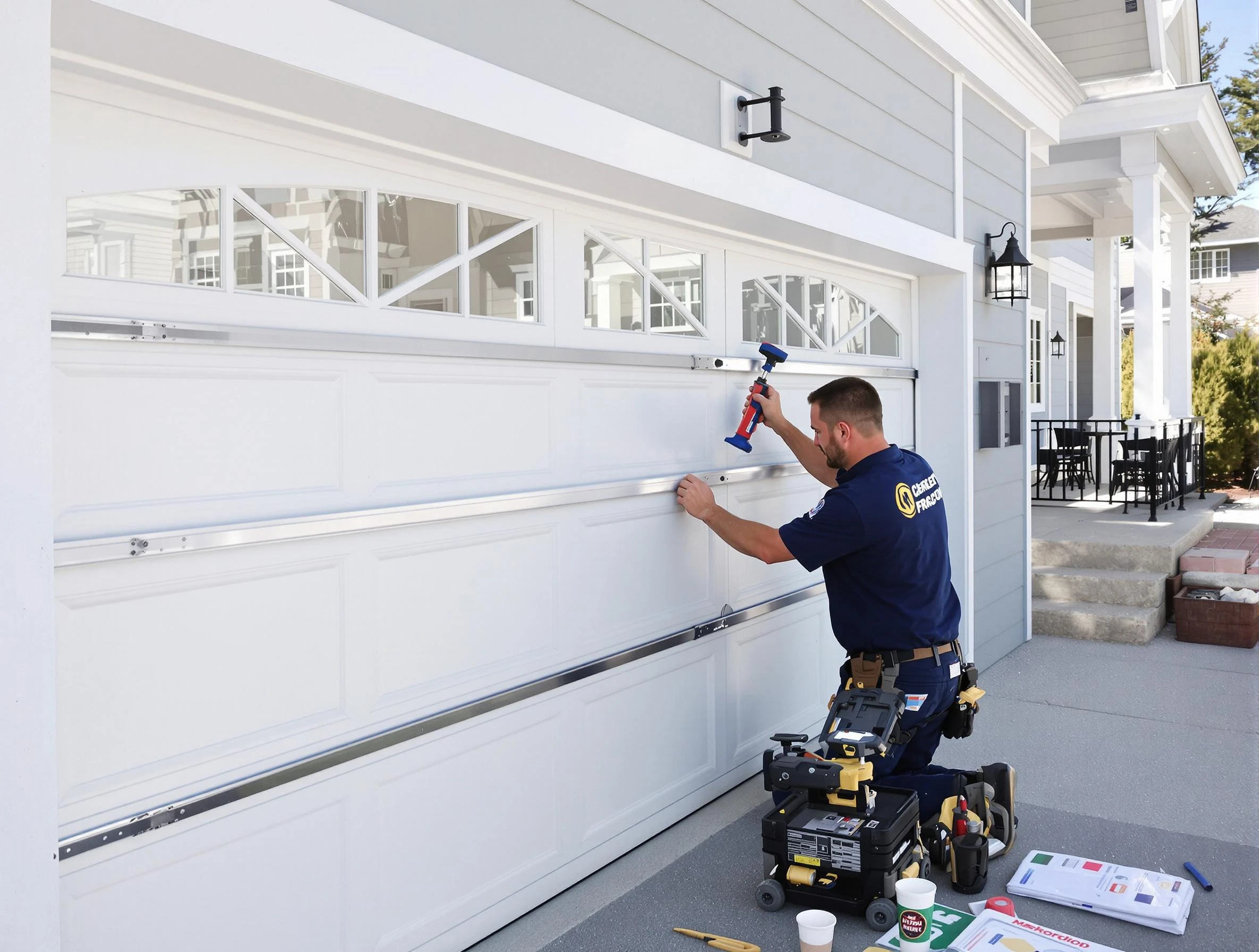 Professional garage door installation by Stockbridge Garage Door Repair in Stockbridge