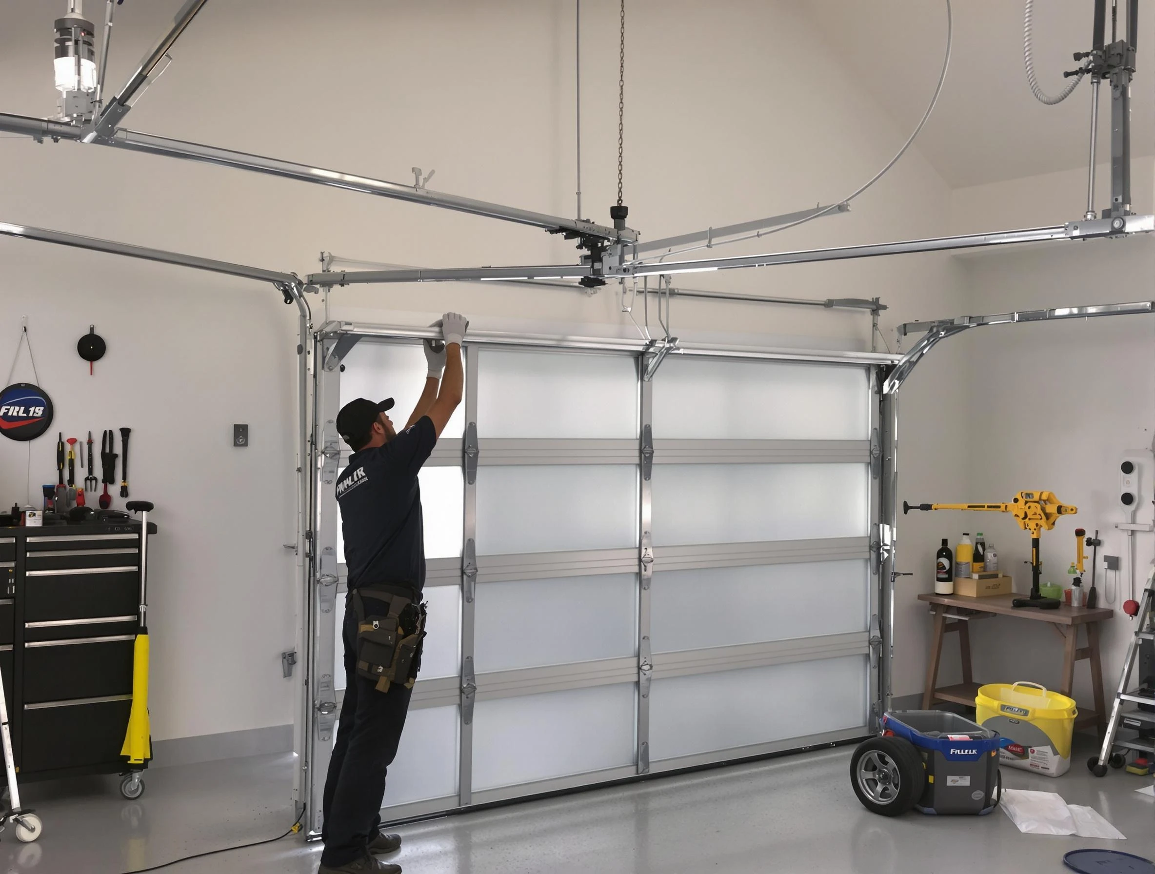 Stockbridge Garage Door Repair certified team performing precision garage door installation in Stockbridge