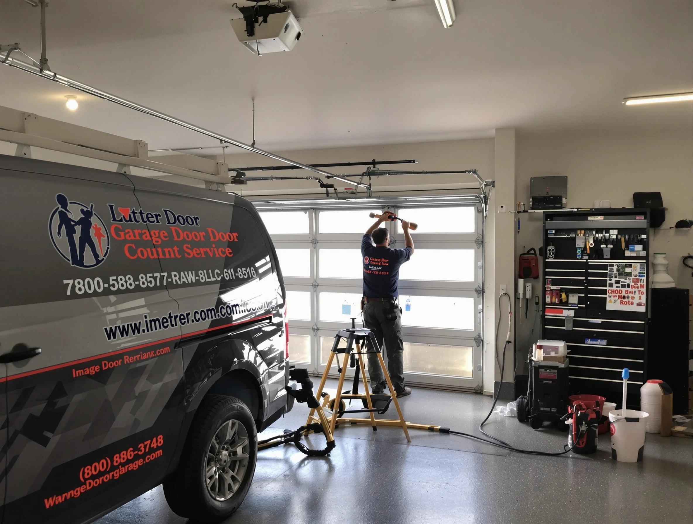 Stockbridge Garage Door Repair rapid response team performing same-day repair in Stockbridge
