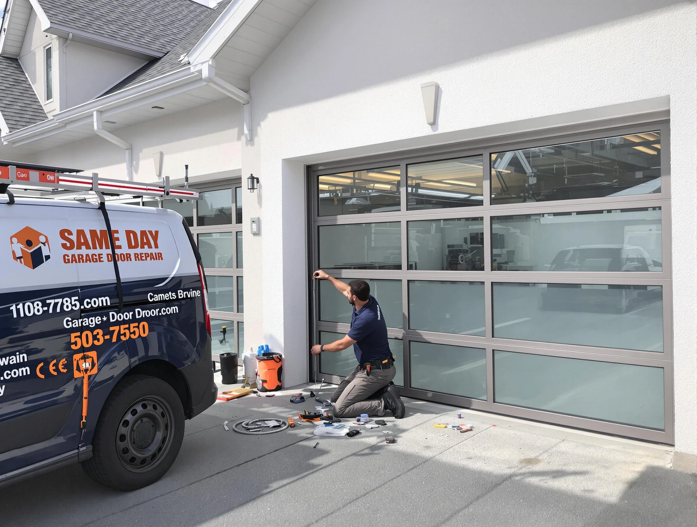 Same-day garage door repair service by Stockbridge Garage Door Repair in Stockbridge